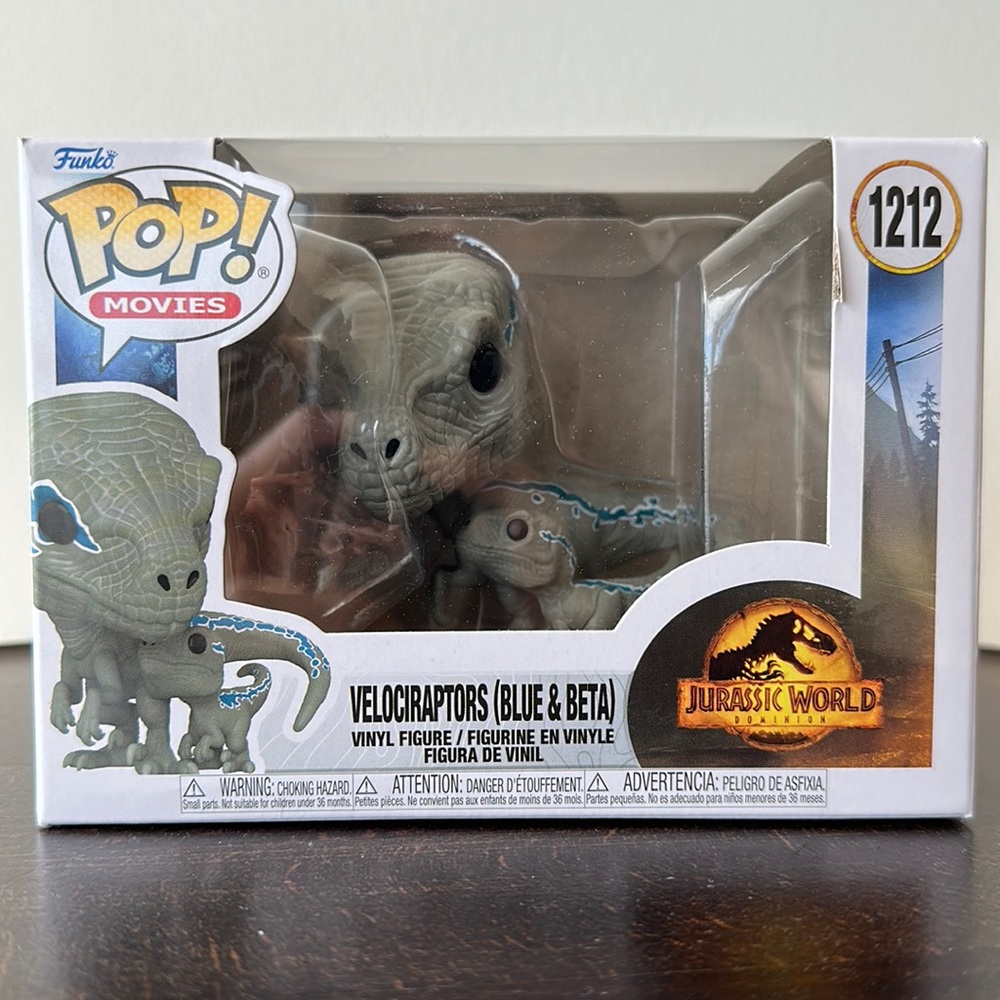 Jurassic World Velociraptors (Blue & Beta) Funko Pop #1212